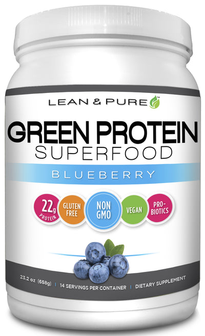 Lean & Pure Green Protein Superfood Blueberry 23.2 oz (658 g)
