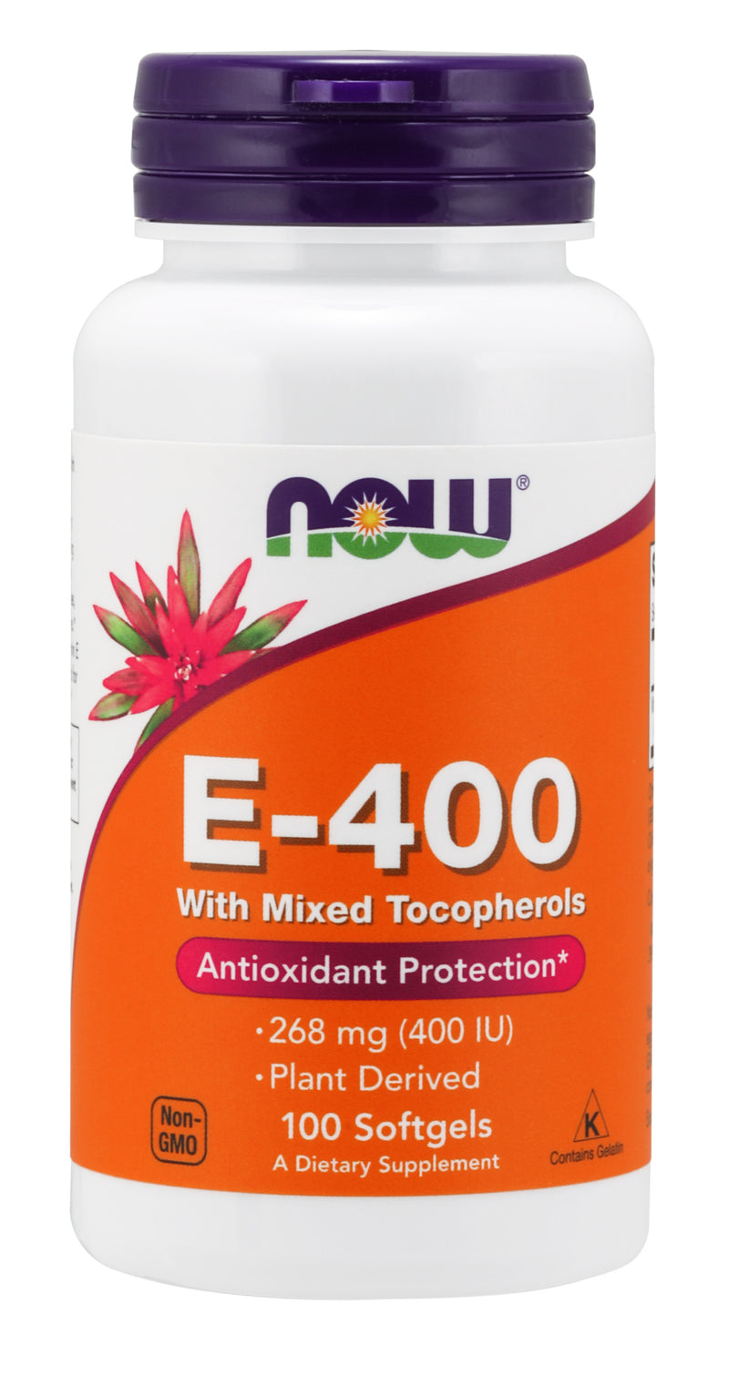 Natural E-400 with Mixed Tocopherols 100 Softgels