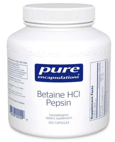 Betaine HCl Pepsin 250 Capsules