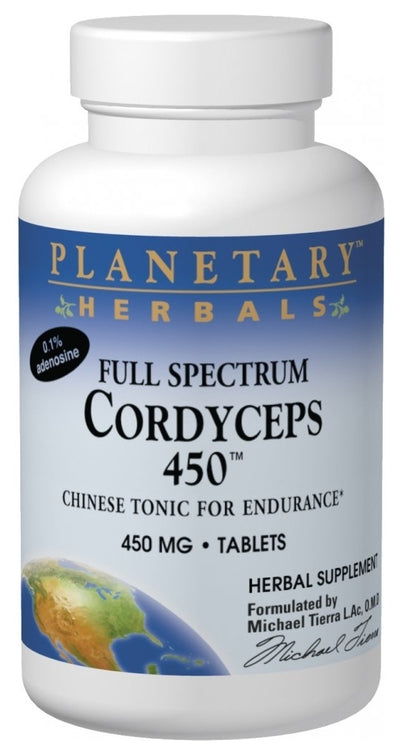 Full Spectrum Cordyceps 450 mg 120 Tablets