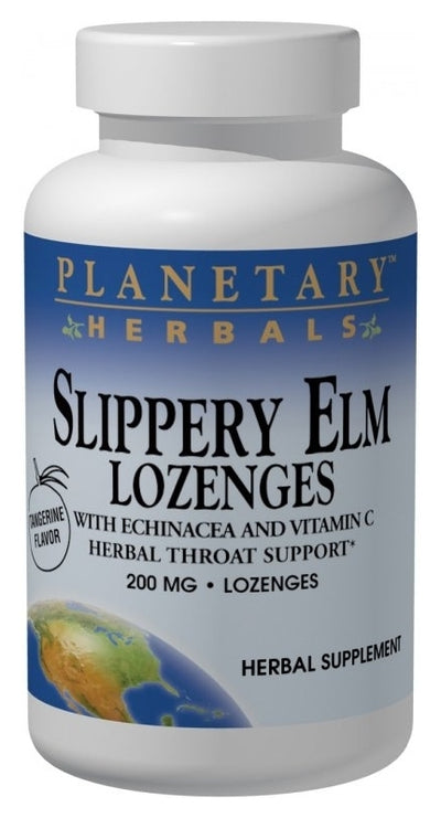 Slippery Elm Lozenges Tangerine Flavor 200 mg 24 Lozenges