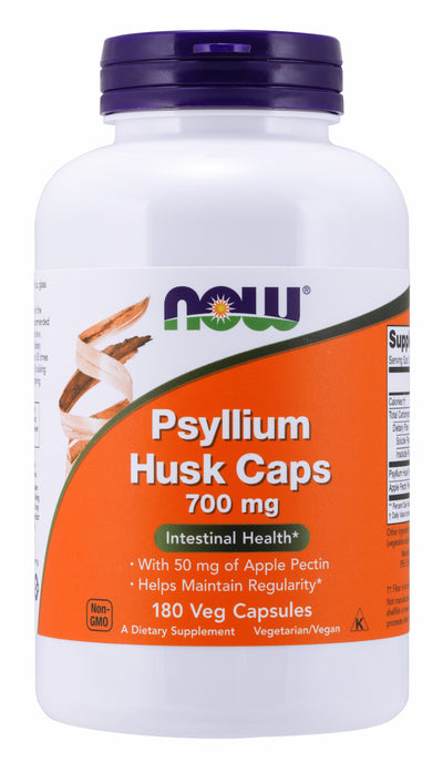 Psyllium Husk Caps 700 mg 180 Capsules | By Now Foods - Best Price