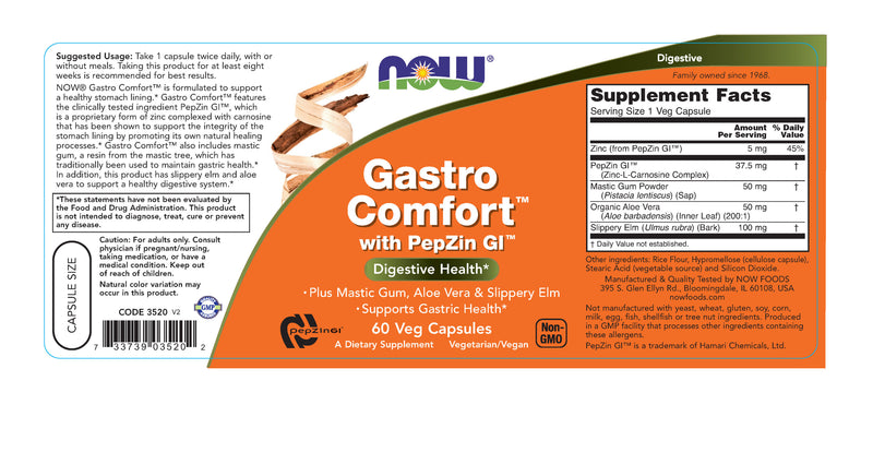Gastro Comfort with PepZin GI 60 Veg Capsules