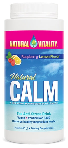 Natural Calm Raspberry-Lemon Flavor 16 oz