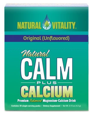 Natural Calm Plus Calcium 30 Single-Serving Packs