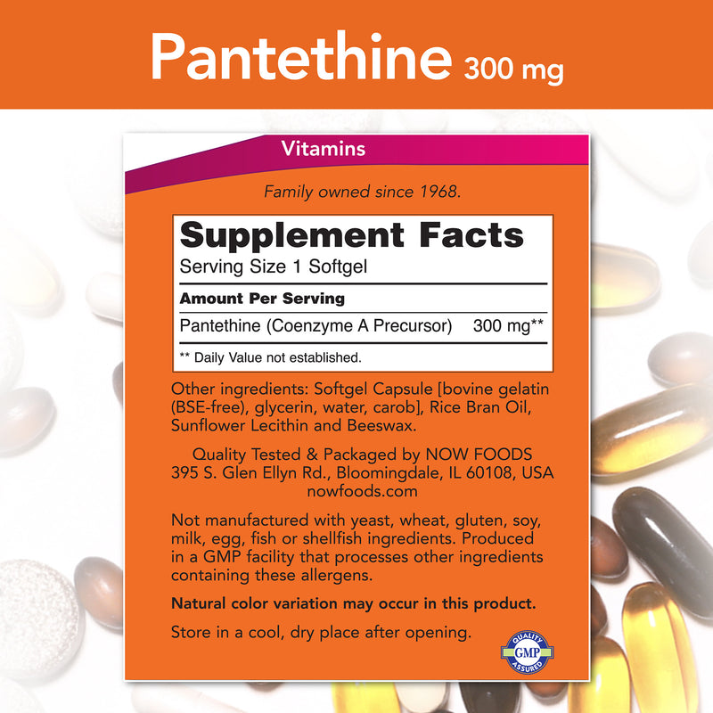 Pantethine 300 mg 60 Softgels