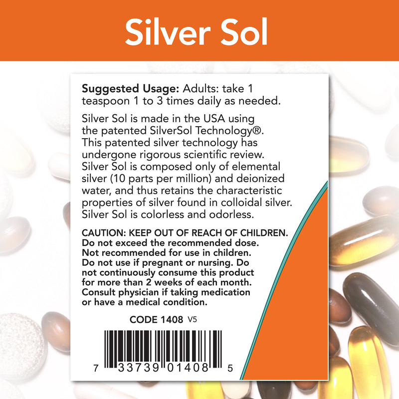 Silver Sol 8 fl oz (237 ml), by NOW Foods