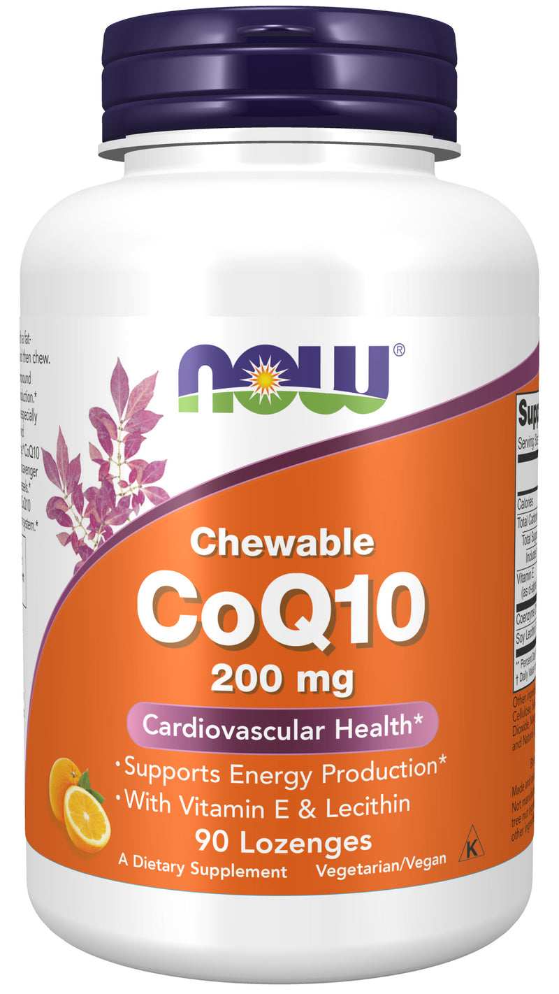 CoQ10 Chewable 200 mg 90 Lozenges | By Now Foods - Best Price