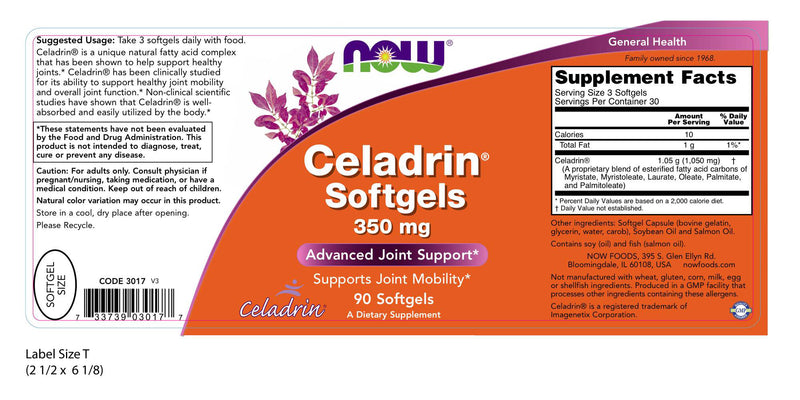Celadrin Softgels 350 mg 90 Softgels