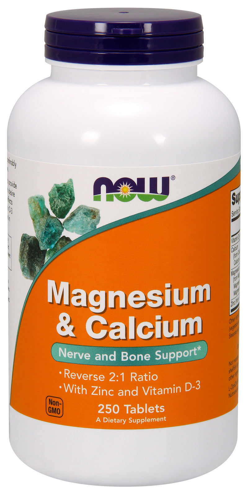 Magnesium & Calcium 250 Tablets | By Now Foods - Best Price