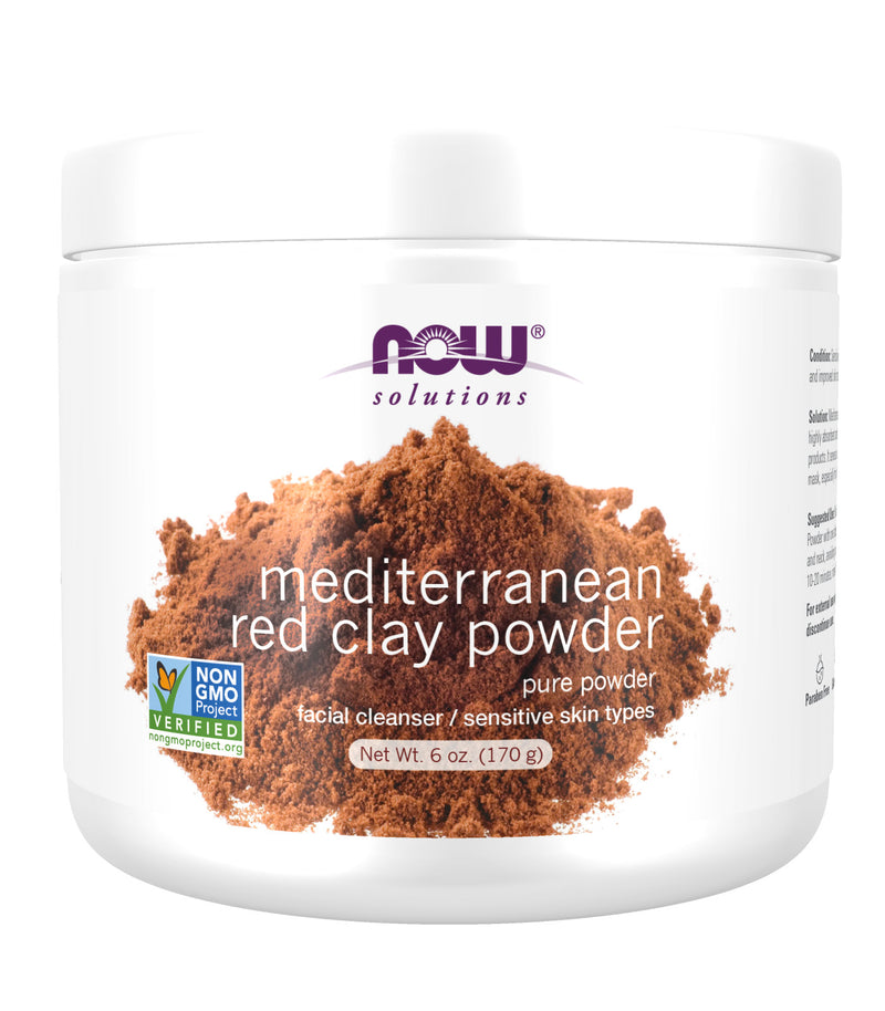 Now Solutions - Moroccan Red Clay Powder 6 oz (170 g)