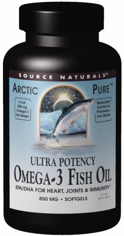 ArcticPure Ultra Potency Omega-3 Fish Oil 850 mg 120 Softgels