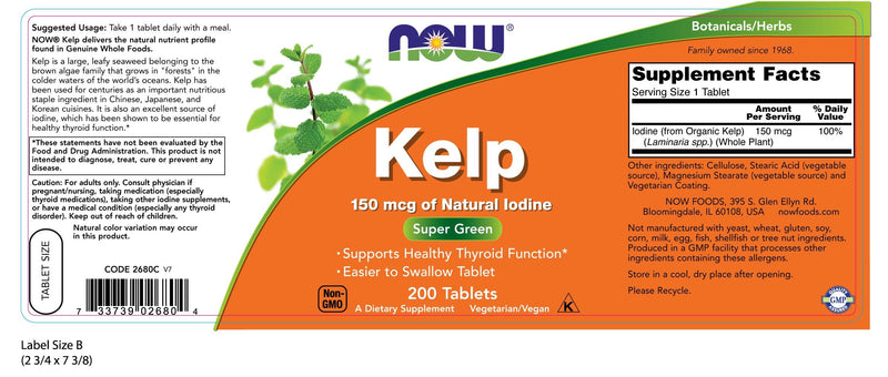 Kelp 150 mcg 200 Tablets