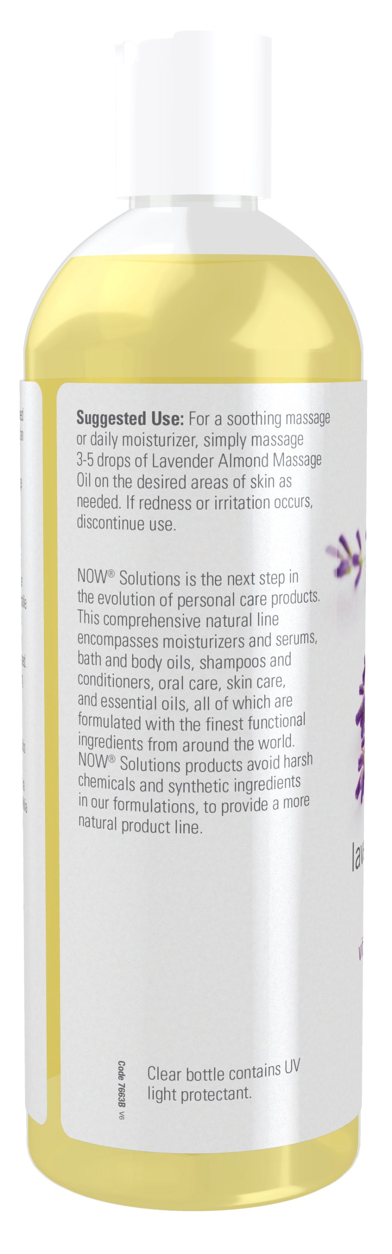 Now Solutions - Lavender Almond Massage Oil 16 fl oz (473 ml)
