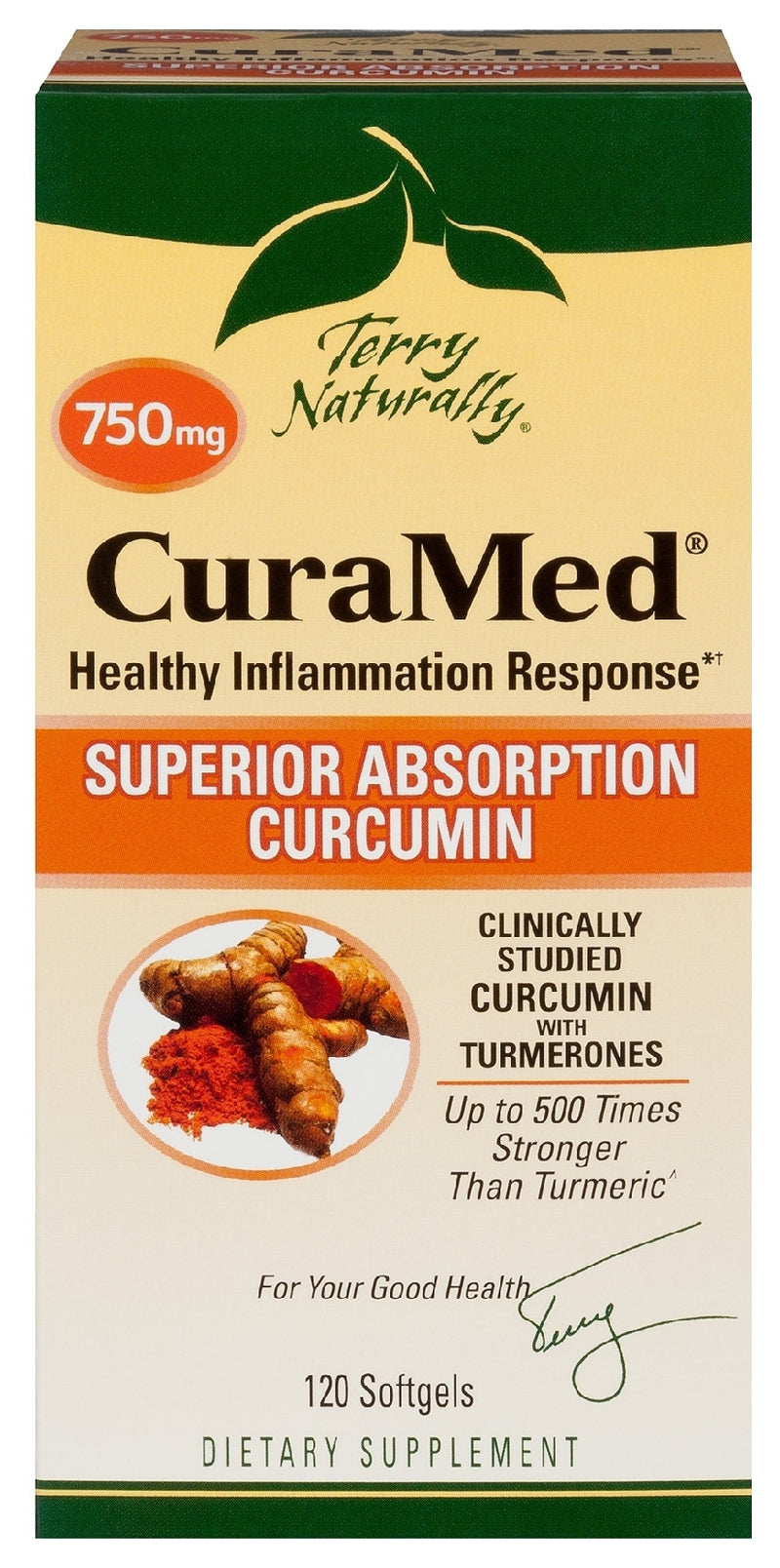 Terry Naturally CuraMed 750 mg 120 Softgels
