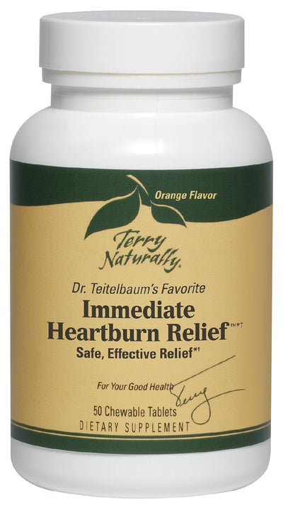 Terry Naturally Immediate Heartburn Relief 50 Chewable Tablets