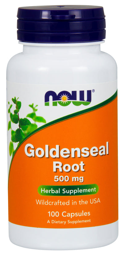 Goldenseal Root 500 mg 100 Capsules | By Now Foods - Best Price