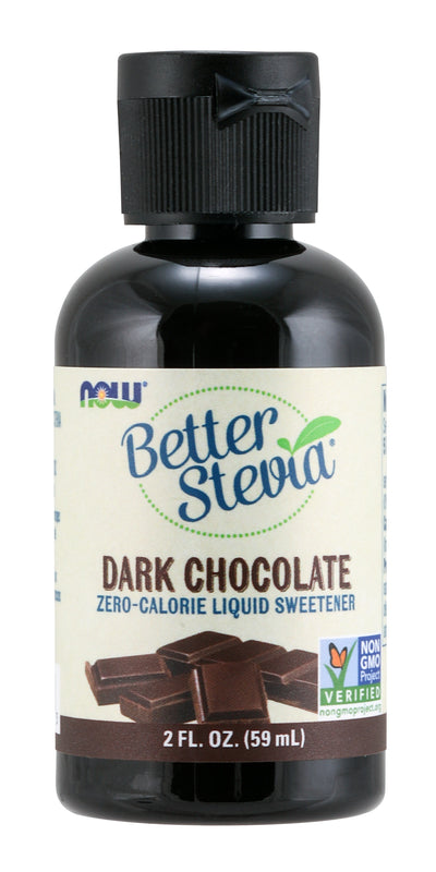 NOW Foods, Better Stevia Liquid Sweetener Dark Chocolate 2 fl oz (60 m