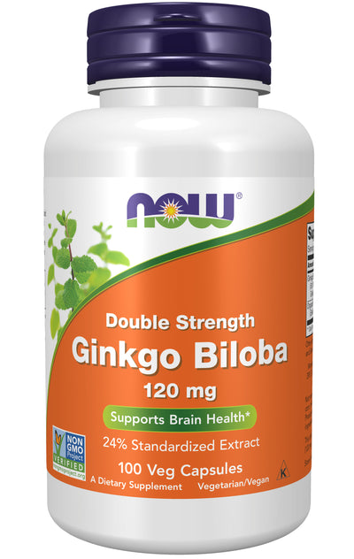 Ginkgo Biloba 120 mg 100 Veg Capsules | By Now Foods - Best Price