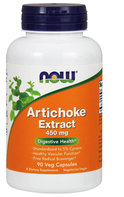 Artichoke Extract 450 mg 90 Veg Capsules | By Now Foods - Best Price