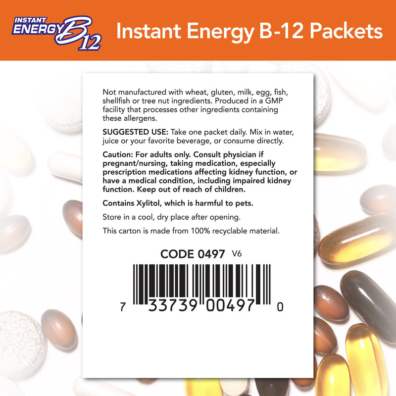 Instant Energy B-12 2000 mcg 75 Packets
