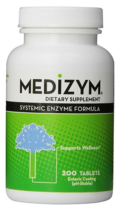 Medizym Systemic Enzyme Formula 200 Enteric-Coated Tablets