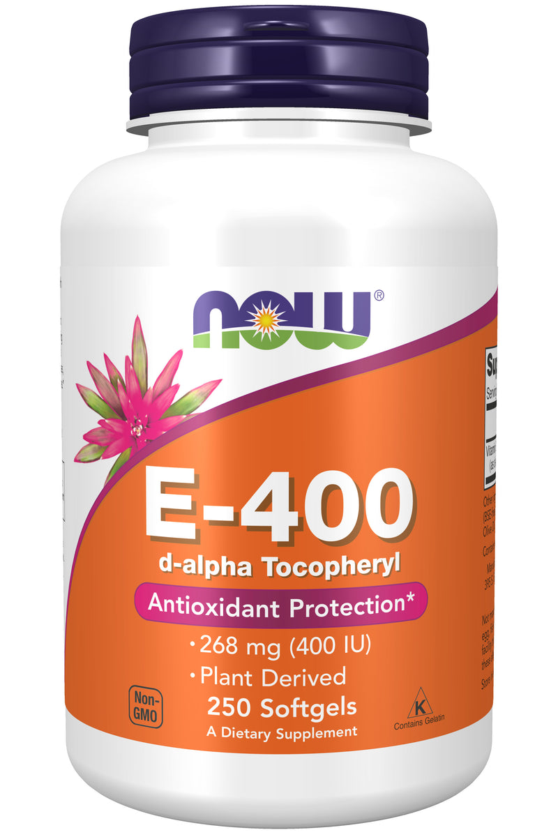 Natural E-400 d-alpha Tocopheryl 250 Softgels