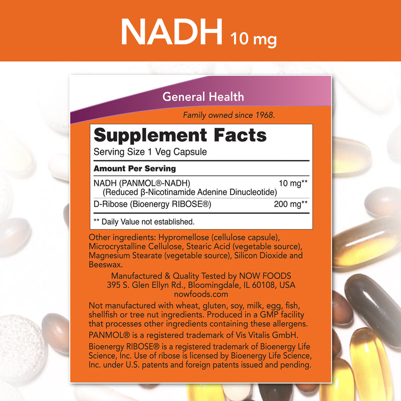 NADH 10 mg 60 Veg Capsules