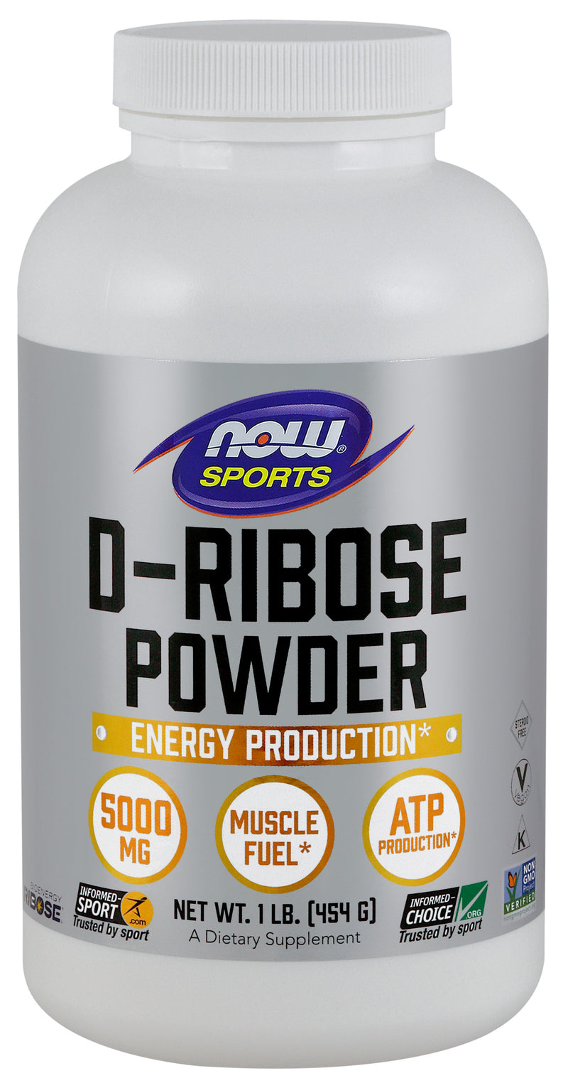 Now Sports, D-Ribose Pure Powder 1 lb (454 g)
