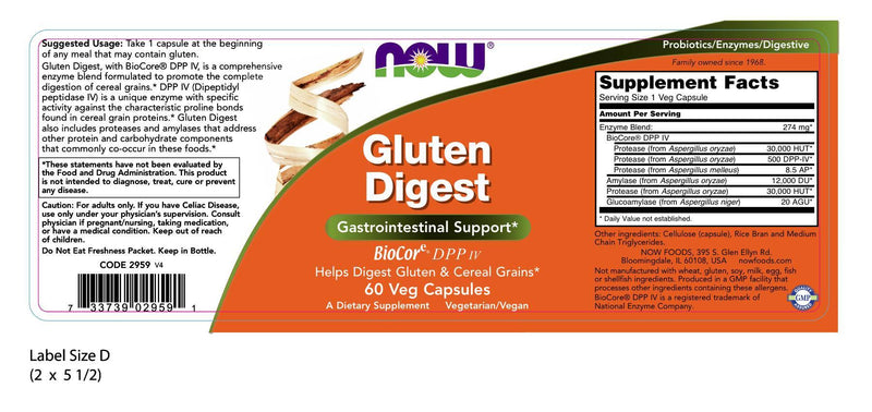 Gluten Digest 60 Veg Capsules